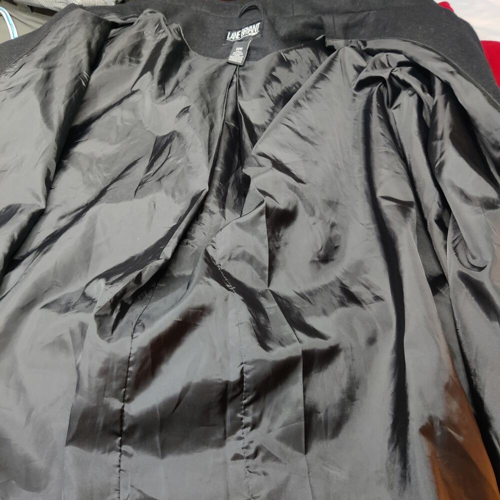 Lane Bryant Red Pea Coat - Picture 6 of 10